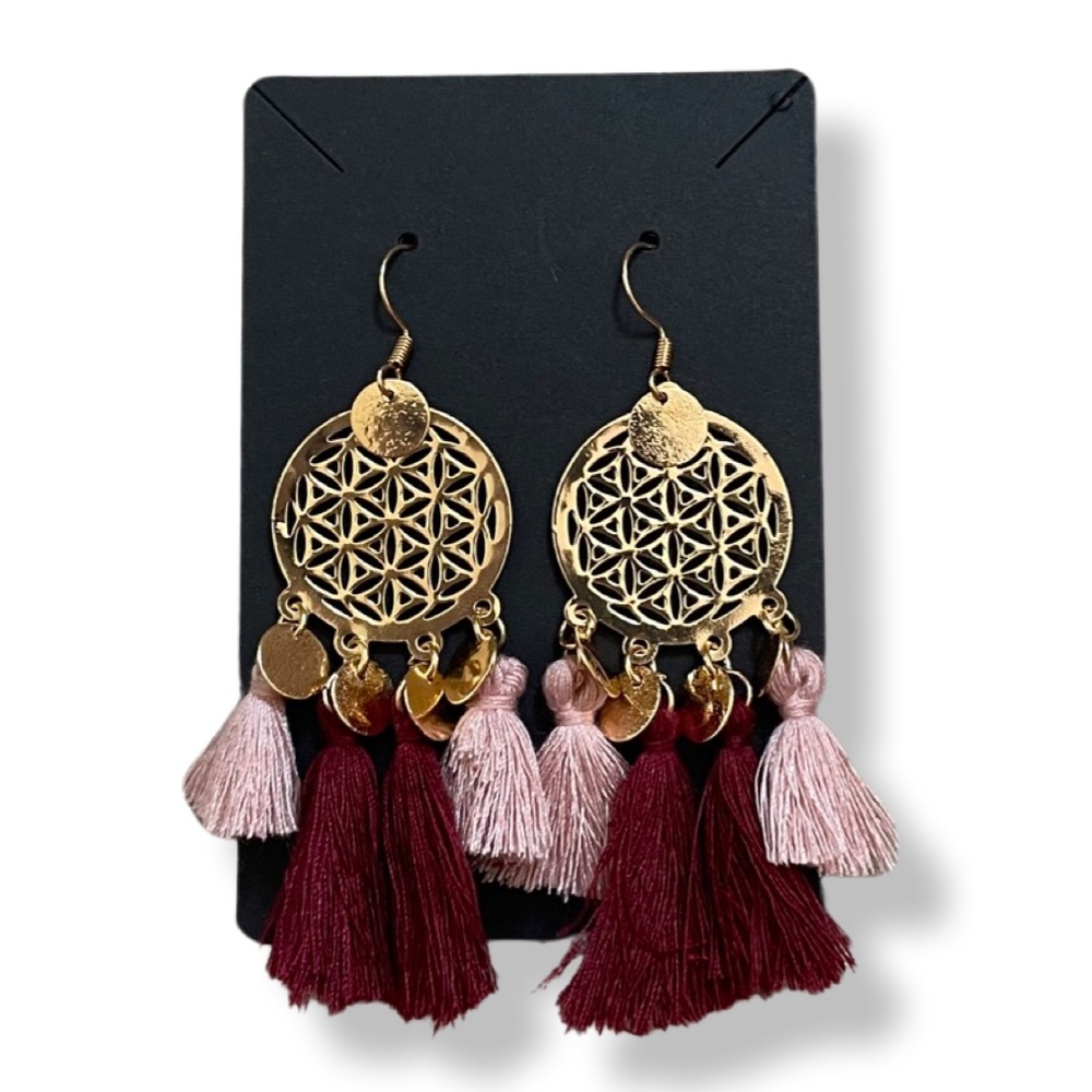 Boho Drop Dangle Tassel Earrings
